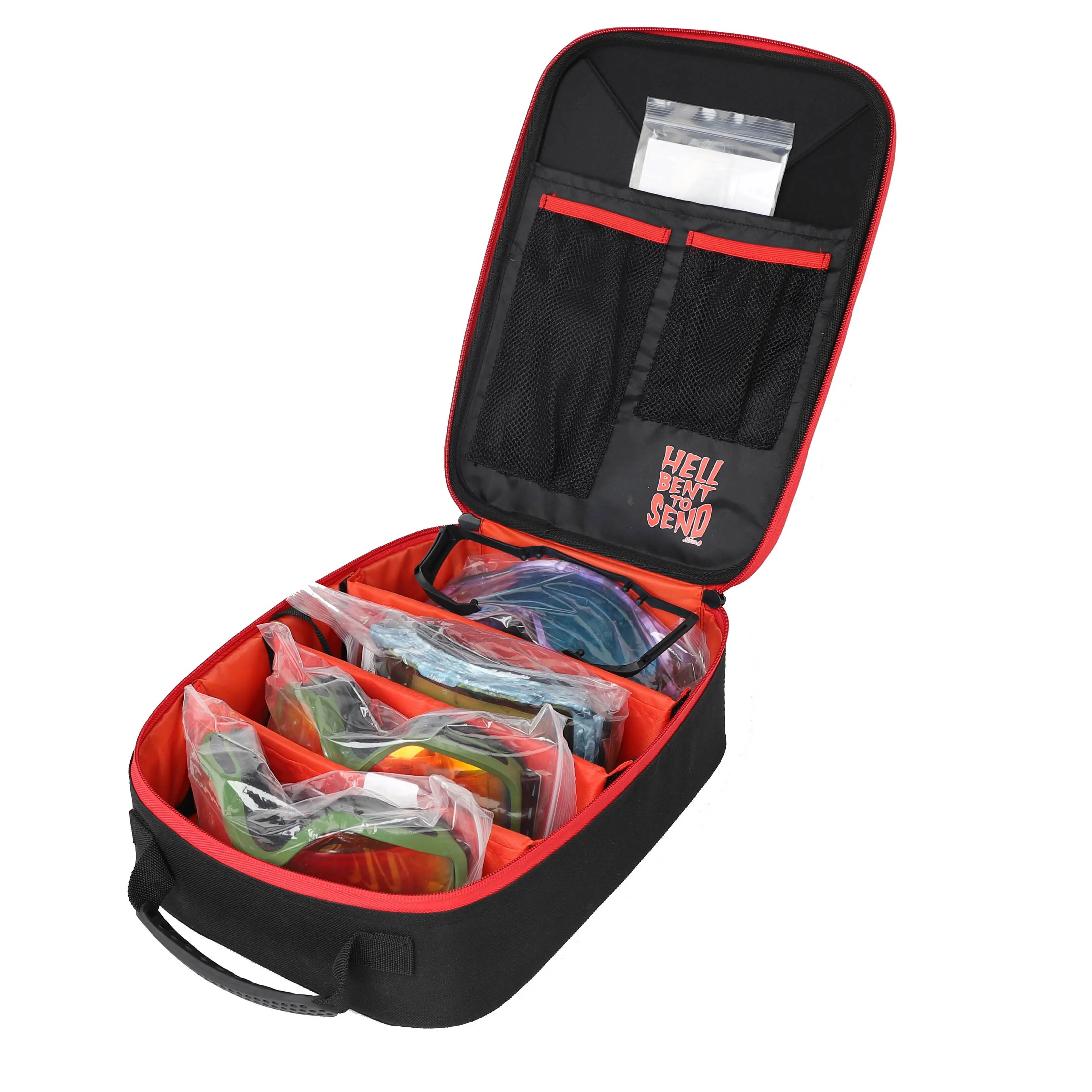 Custom Waterproof Zipper Eyeglass Snow EVA Case for Ski Goggles, Hard Shell Snow Goggles Case Organizer