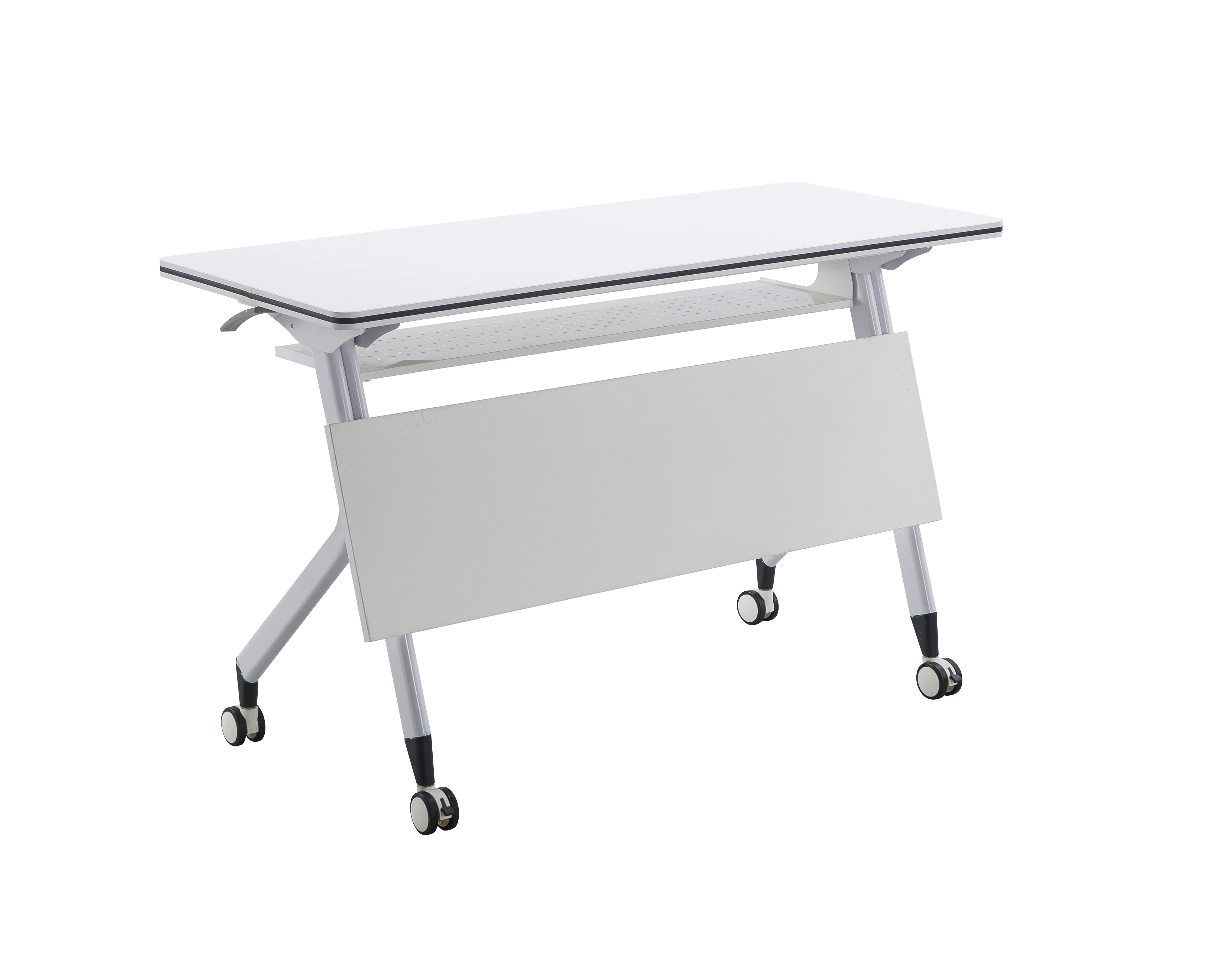 Dingyou study desk with shelves smart classroom furniture school study student foldable table for students