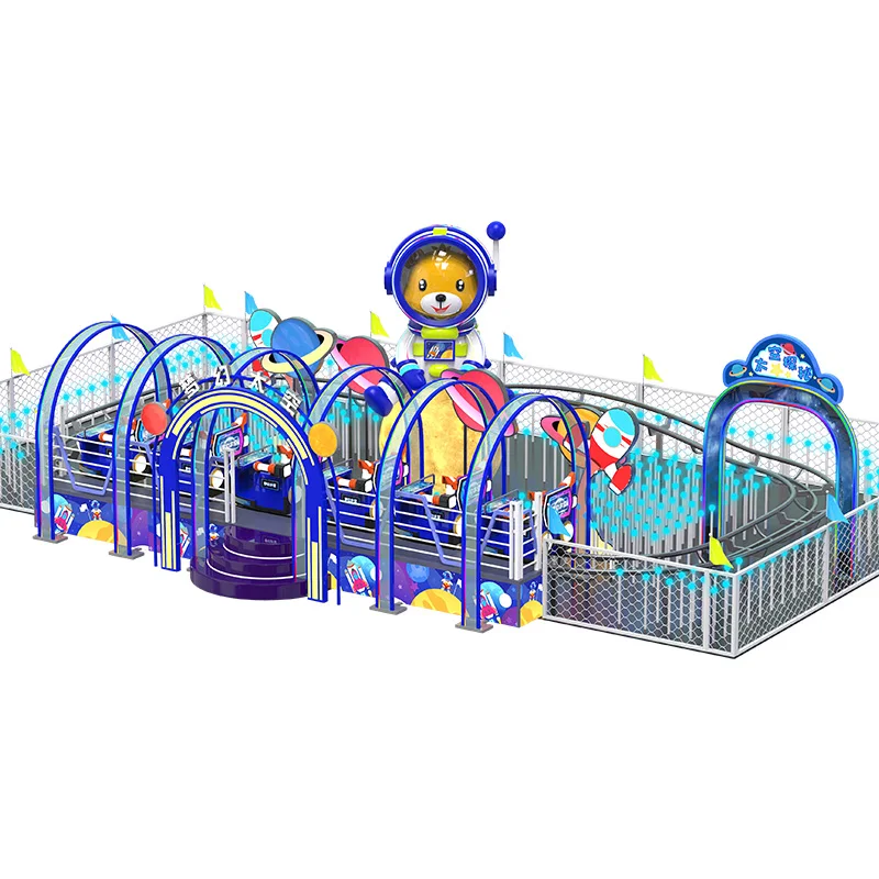 Haojile Mini Outdoor Space Roller Coaster Fun Family Ride on Train with Track for Kids for Amusement Parks and Playgrounds