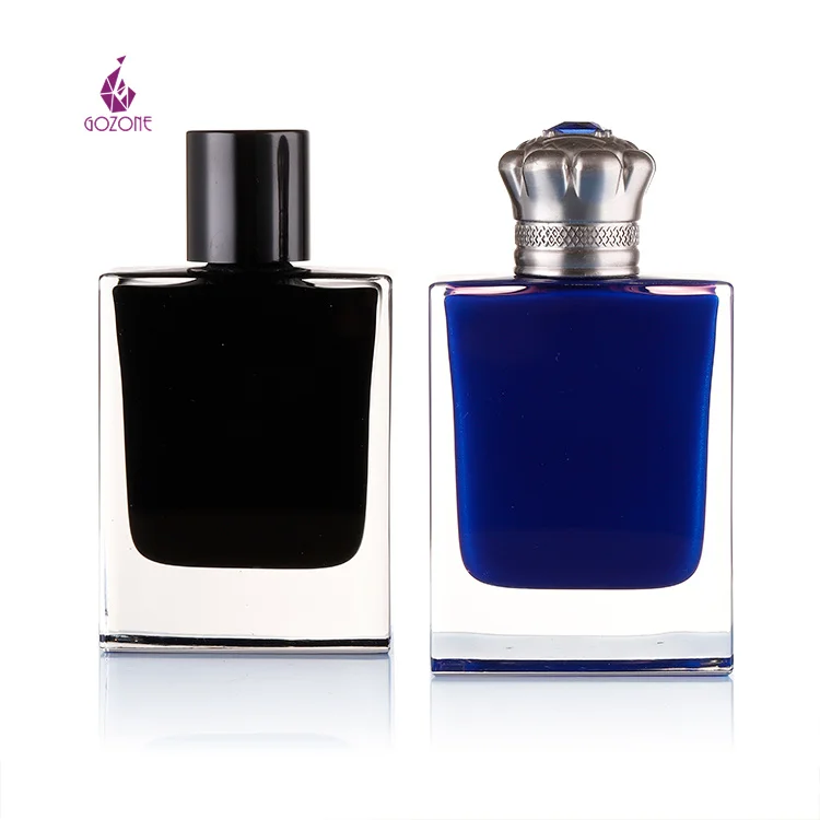 Wholesale Luxury Perfume Bottle Black Glass 100 Ml Perfume Bottle Glass 50Ml