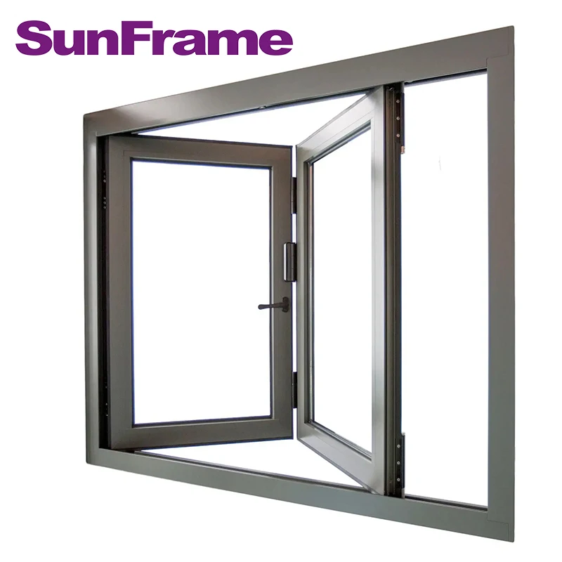 YongliSunFrame Modern Design Bi-Fold Aluminum Window Hanging Curtain NFRC/AAMA/AS2047 Certified Stainless Steel Magnetic Villas