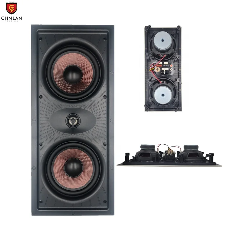 5 1 Домашний объемный звук Бескаркасный бас 6 дюймов кроссовер Hi-Fi архитектурный настенный динамик средняя стена центр 100 Вт
