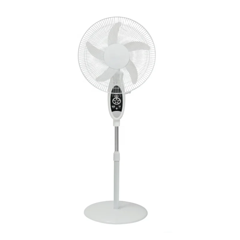 High Quality Customized floor vertical rechargeable fan and stand fan with Solar panel remote control