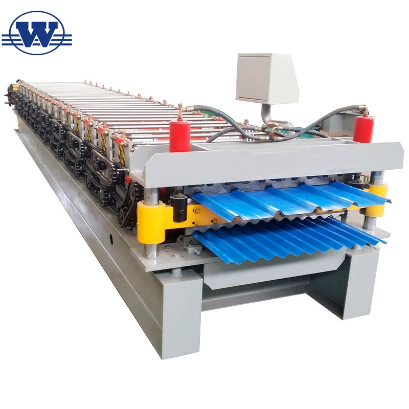 Corrugated roof sheet metal roof profiling machine ibr double metal roof panel forming machine
