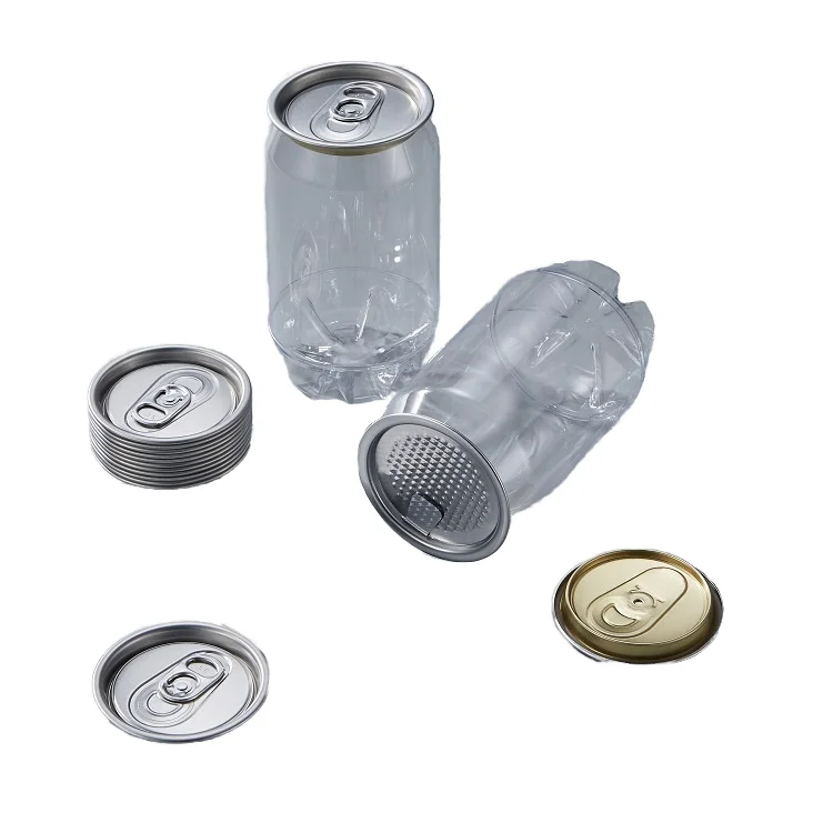 307# Aluminum Easy Open End (EOE) Plastic Can with Convenient Open Lid