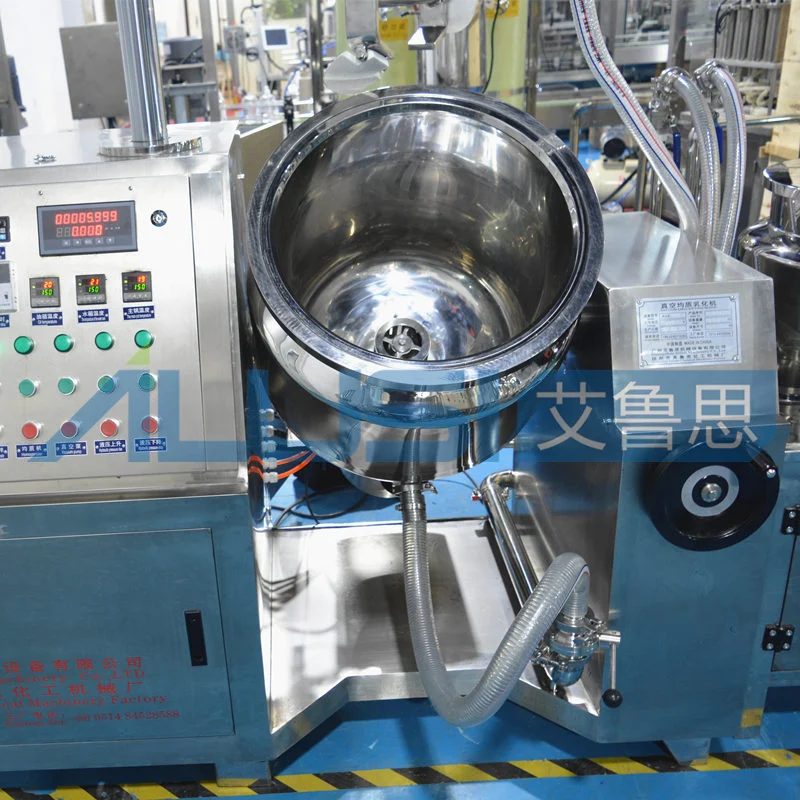 Complete Cream production Line  Cosmetic Body Lotion Dispensing Machine  Mix Cream Mixer Equipment Lab Vacuum Emulsifying Tank