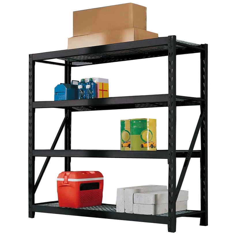 Heavy Duty 4 Tiers Industrial Shelf Warehouse Material Storage Rack Industrial Shelving