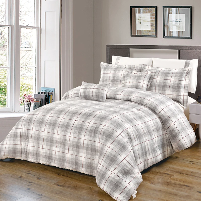 KOSMOS Jacquard Cotton Beige Duvet Cover Comforter