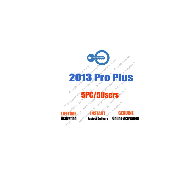 Быстрая доставка 2013 Pro плюс лицензия на ключ 5 шт. Розничная пожизненная 100% онлайн-Активация Pro плюс лицензия на 2013 ключ 5 пользователей для Mac & PC