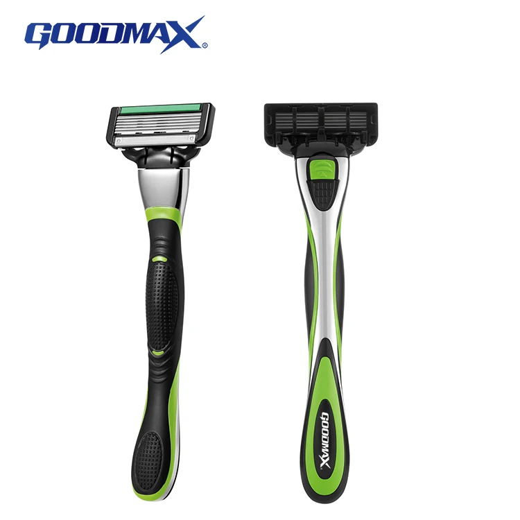 Maquinillas De Afeitar Sweden Stainless Steel Six Blade Open Back System Shaving Razor for Men