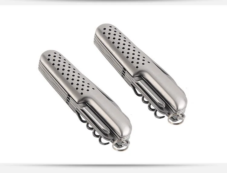 EDC Camping Mini Multi Function Tool Outdoor Gadget Item For Men Metal Survival Knife Folding Tool Knife