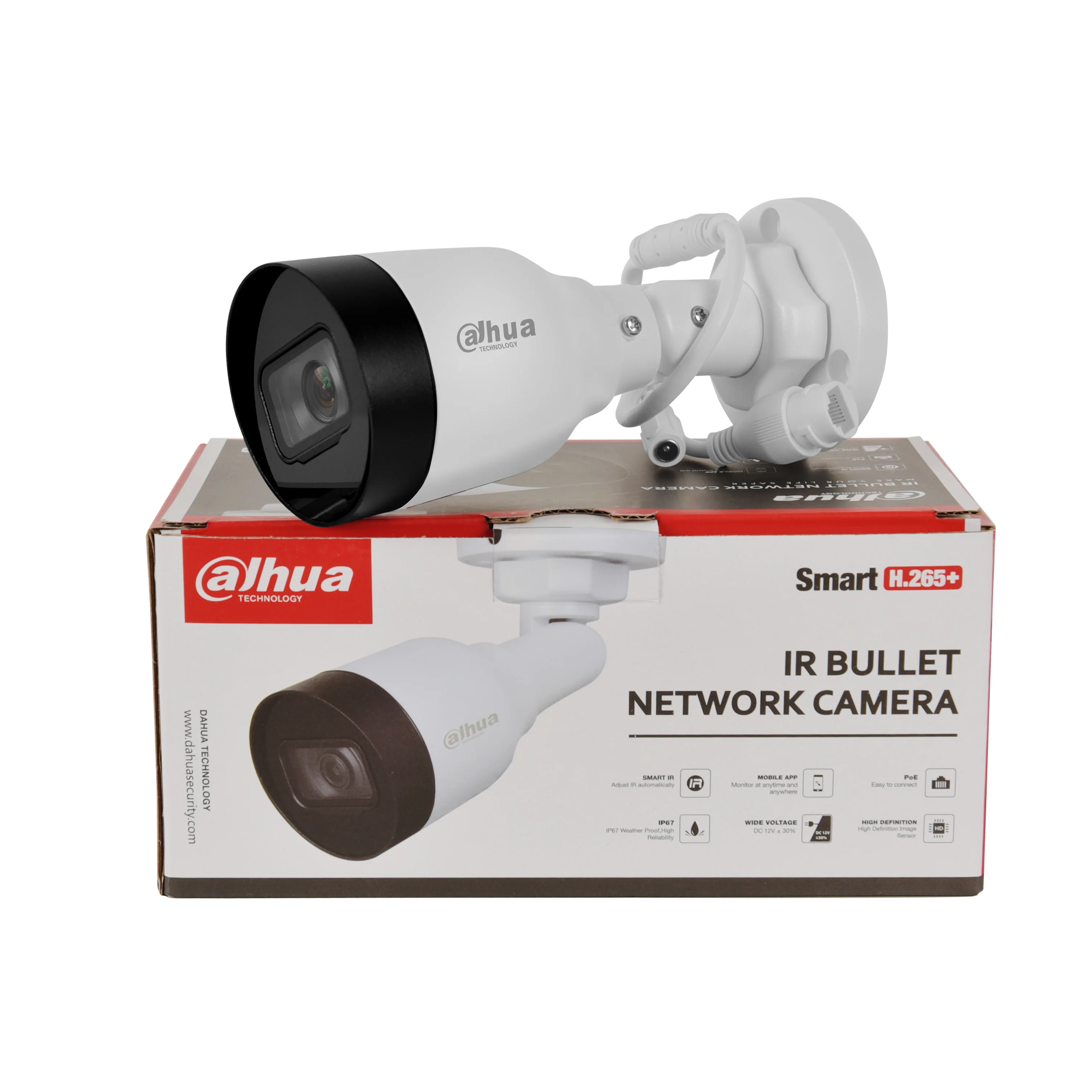 IPC-HFW1431S1-A-S6 Dahua 4MP Entry IR human detection Built in Mic Fixed-focal Bullet Network Camera IPC-HFW1431S1-A