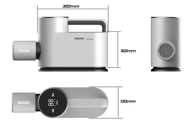 Korea Japan hot sale 500w handheld multi-functional PTC space electric heaters clothes dryer machine