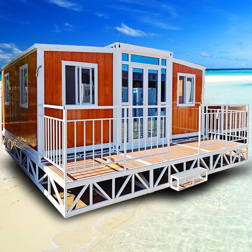 2 4 bedroom 4 bathroom foldable homes expandable container prefabricated smart movable house assembled in malaysia