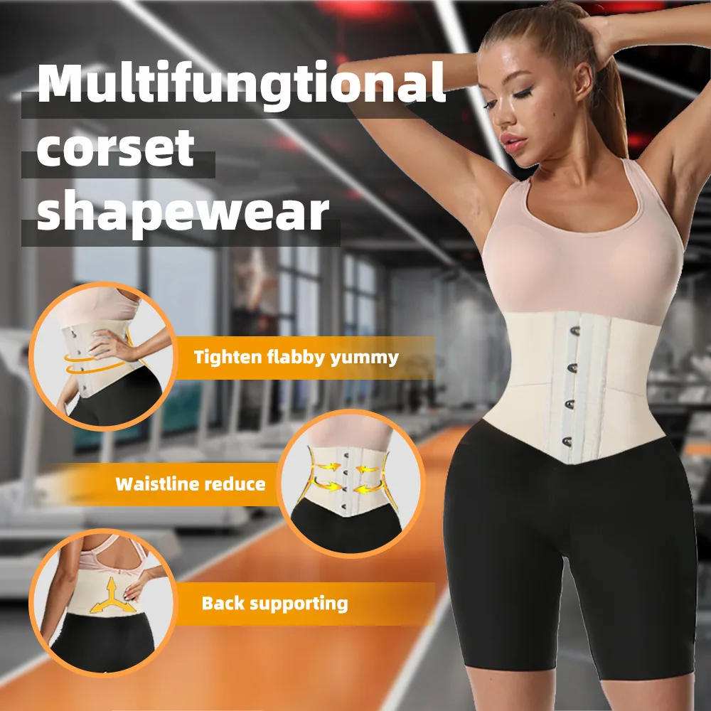 New Steampunk Steel Boned Corset Women Sexy Waist Slimming Body Shaper Sheath Girdle Waist Corset