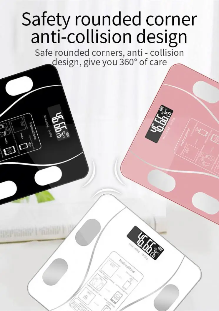 Precision Household Electronic Body Fat Scale Large Color Screen Accurate Weight and Body Fat Testing for Home Use