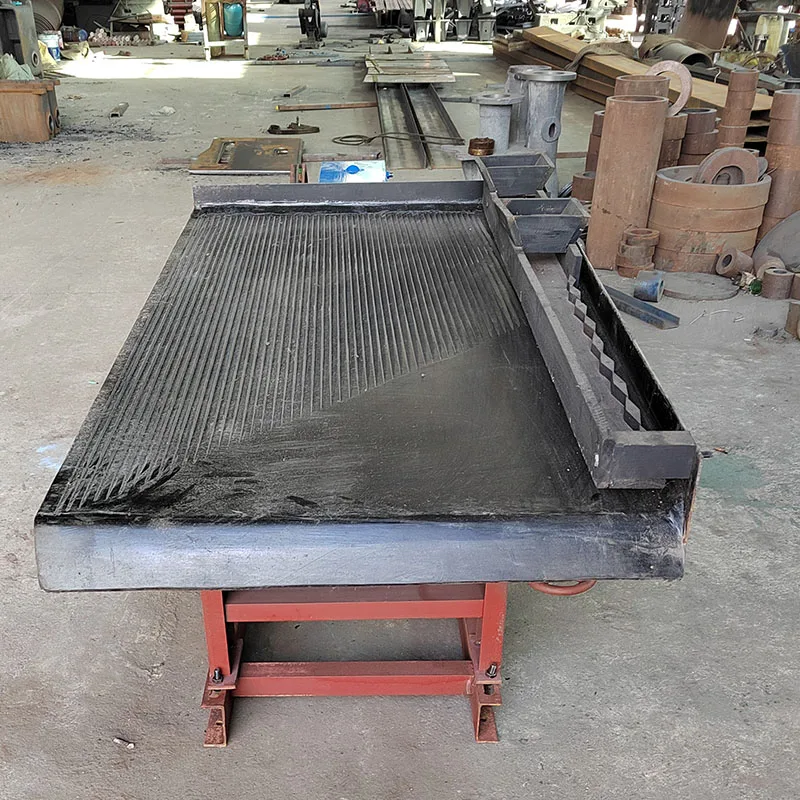 Popular gravity separation mining mineral ore shaking table for oxide chrome ore antimony tin price list