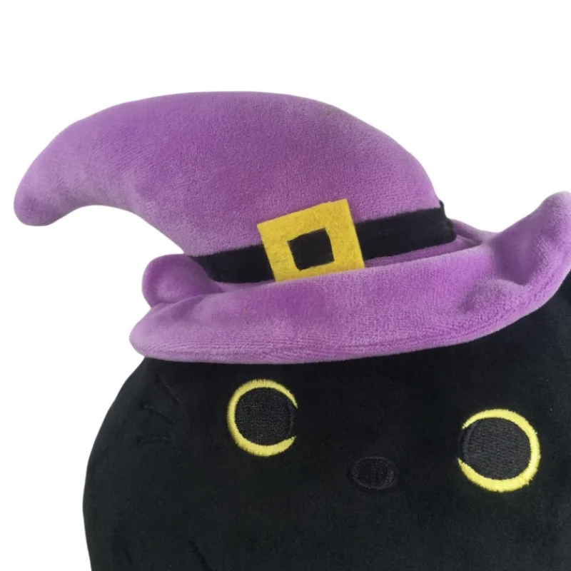 2025 yanxiannv Custom logo soft custom dog stuffed animal black cat Christmas elf plush toy cat anime plush toys dolls pillow