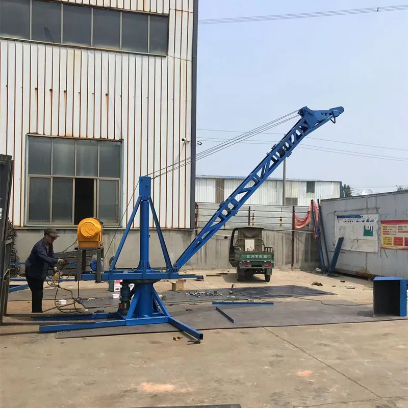 Marine crane deck crane construction site high platform fully electric rotatable crane