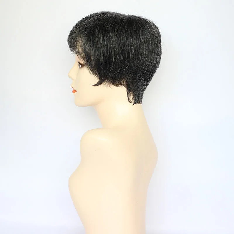 Short Cut Human Hair Wigs Short Bob Wigs for Women Machine Made Natural Color Cheap Glueless Wigs Human Hair
