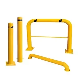 Safety Bollard  Yellow Powder Coated Safety Parking Barrier Post
