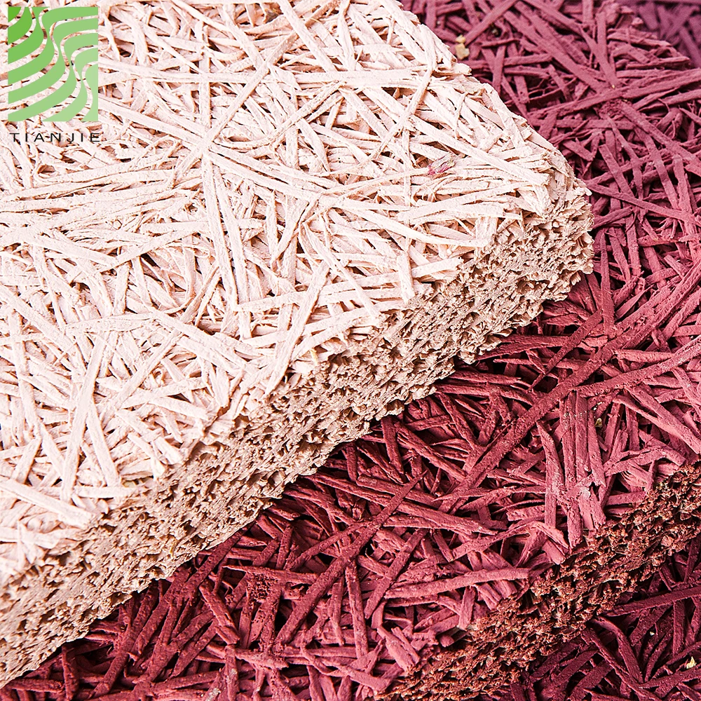 Acoustical Gym Board Soundproof Sound Absorbing Restaurant Decorative Covering Wood Wool Fibre Acoustic Wall Panel