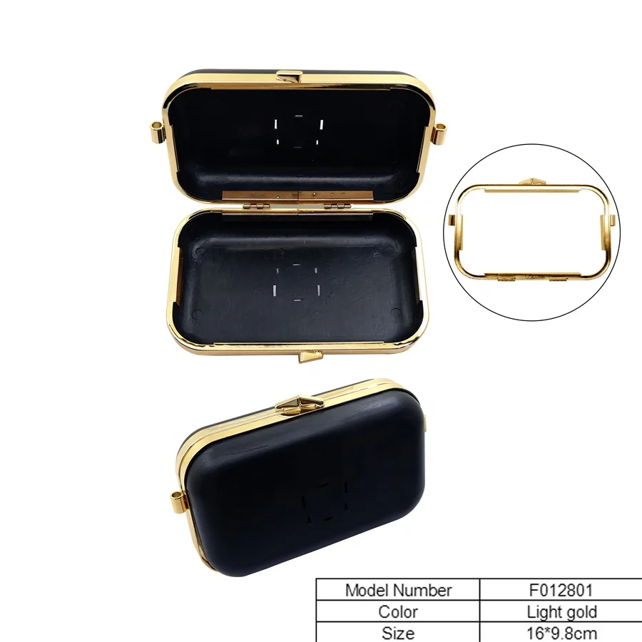 Wholesale custom metal box clutch frame and shell clutch frame box with factory prices