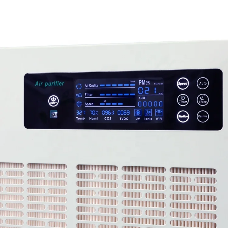 High Quality Hospital Grade olansi Air Purifier typing work from home UVC air purifier with hepa h13 Filter
