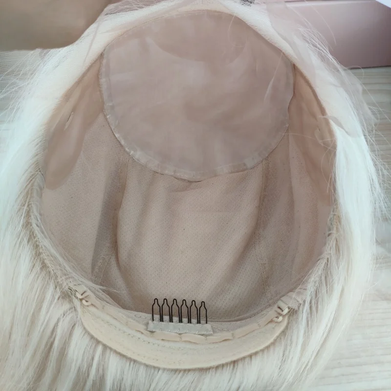 Luxe cap silk base lace front wig luxury virgin european human hair wholesale small cap silk base soft medical wigs in stock
