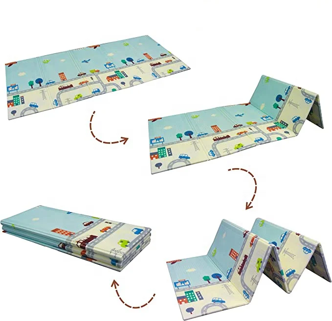 2024 Eco-friendly XPE Foam Soft Baby Play Mat For Babies Activity Gym Crawl Mats Children Bedroom Folding Floor Mat