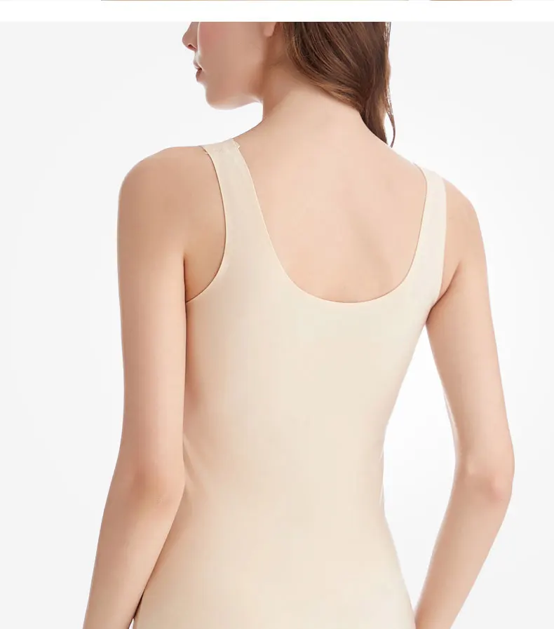 Camisoles keep warm women tank top with flower lace padded ladies camisole