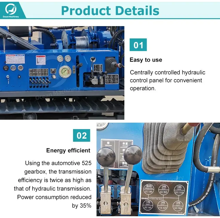 OCEAN Sample Rock Driller Portable Geological Core Drill Rig Rotary Mine Oil and Gas Drill Machine