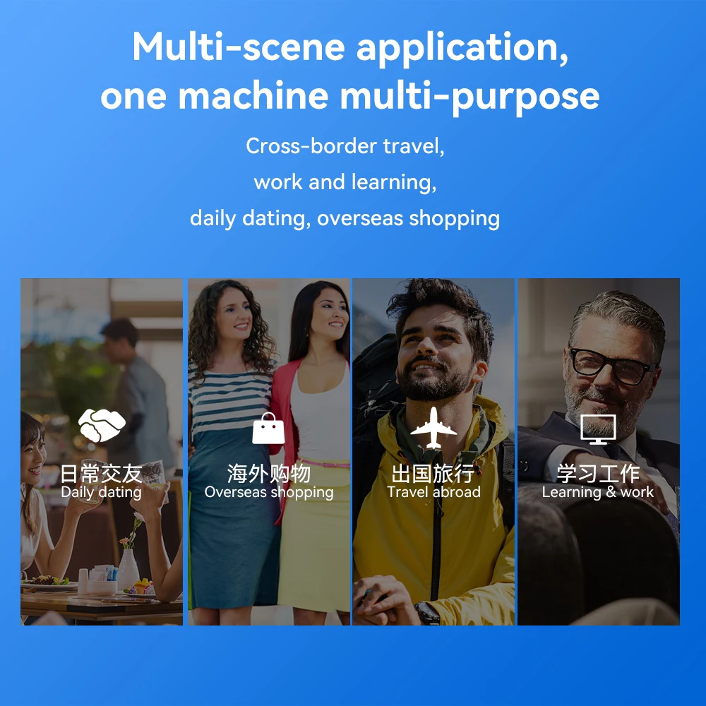 A20 wifi 139 languages online translator japanese korean chinese language learning translator machine smart language translator
