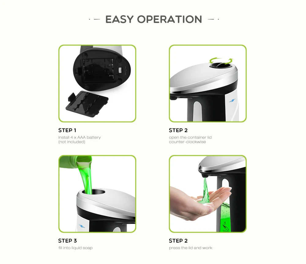 Luxury infrared induction sensor plastic hand wash gel soap dispenser mounted foam automatic liquid soap dispensers touchless