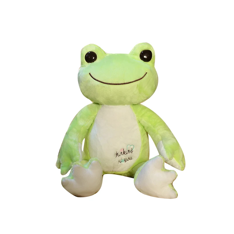 in stock hot selling custom stuffed soft boa sitting green plush toy frog cute animal plush toys