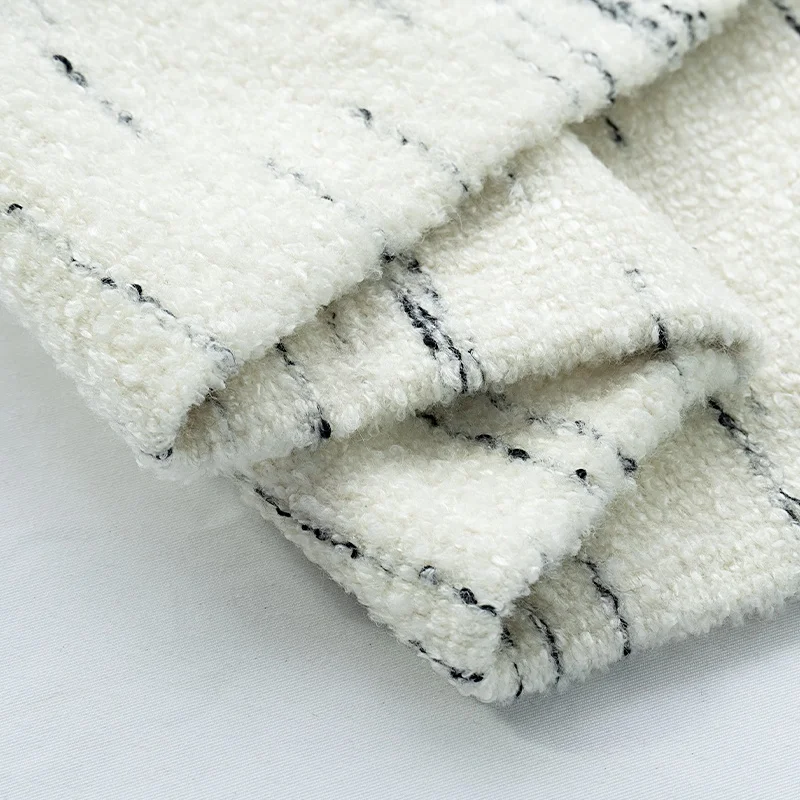 New Arrivals Textile Material Wholesale Heavy Weight Luxury Modern Comfortable White Boucle Upholstery Fabric For Furniture