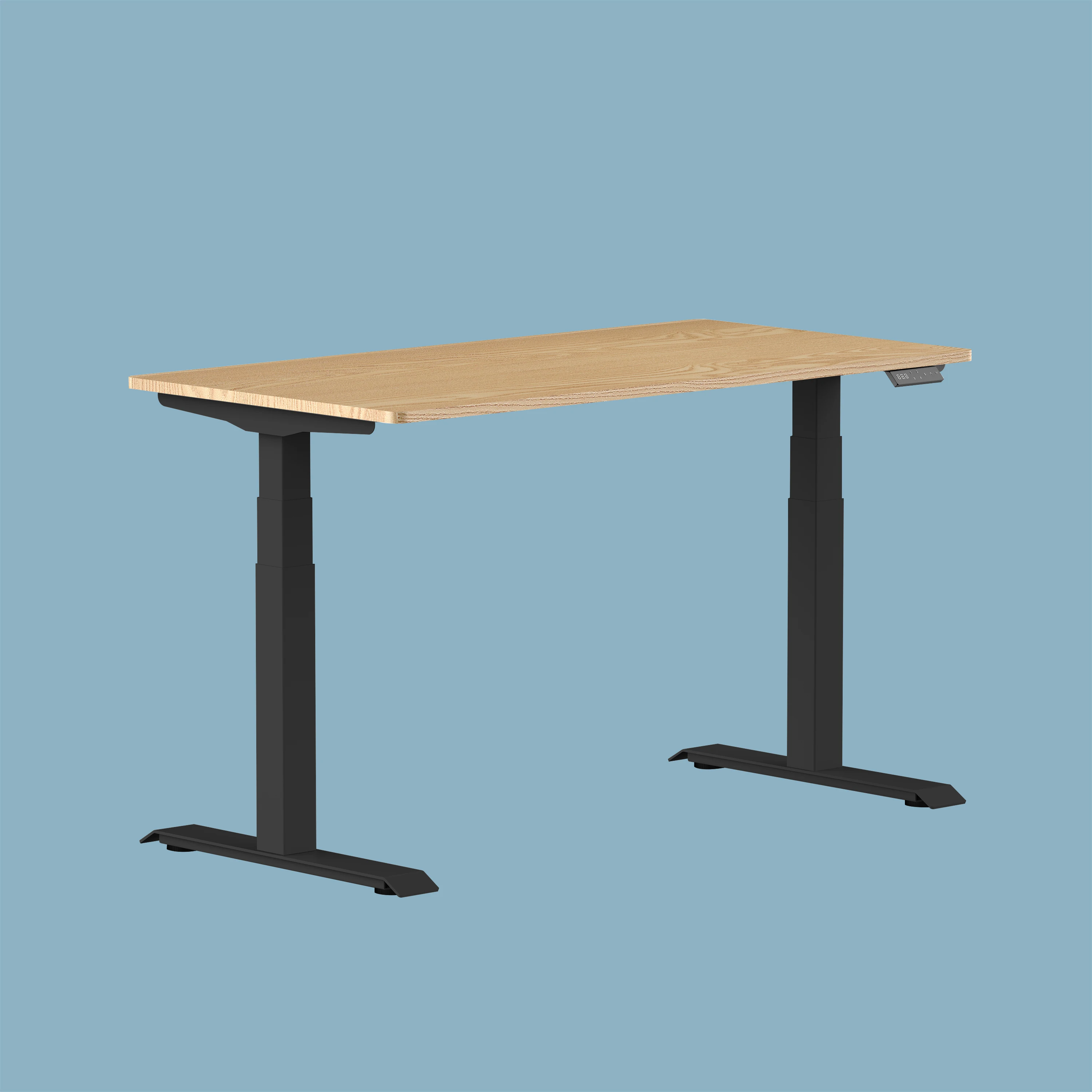 factory custom Mobile Lifting Office Computer Ergonomic Electric Height Adjustable Desk Siting Standing Dual Motor desk