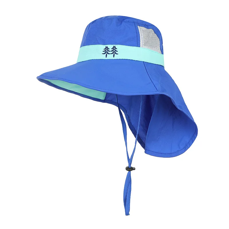 Солнцезащитный козырек с защитой от УФ-лучей для рыбалки, чехол на шею для игры в гольф с индивидуальным принтом, оптовая продажа, детский козырек для маленьких мальчиков и девочек