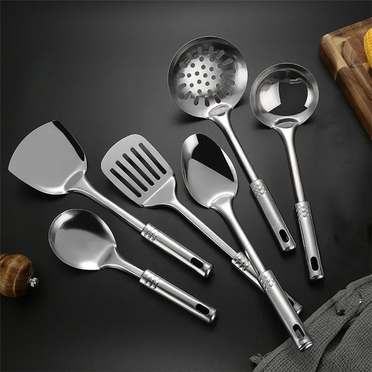 Wholesale Home Used 6 Piece Utensils Stainless Steel Kitchenware Manufacturer Kitchen Cooking Utensils