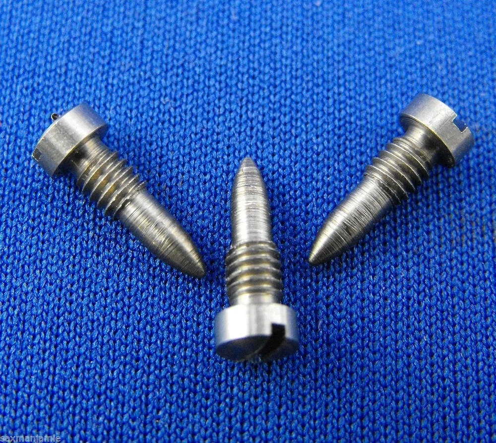 Roffee Woodwind Musical Parts 100 Pieces Sax Clarinet Oboe Bassoon Repair Parts Stainless Steel Pin Springs 1.0*55 mm