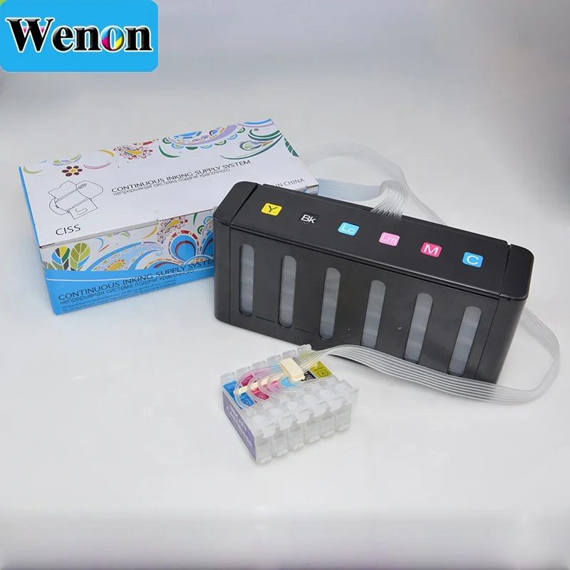 Пустая чернильная система CISS CIS для принтера Epson Stylus Photo R1800 R800 с чипом автосброса T0540