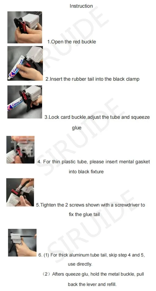 Manual China company 100ml toothpaste type dispenser gun for multiple tube glue ointment and pigment