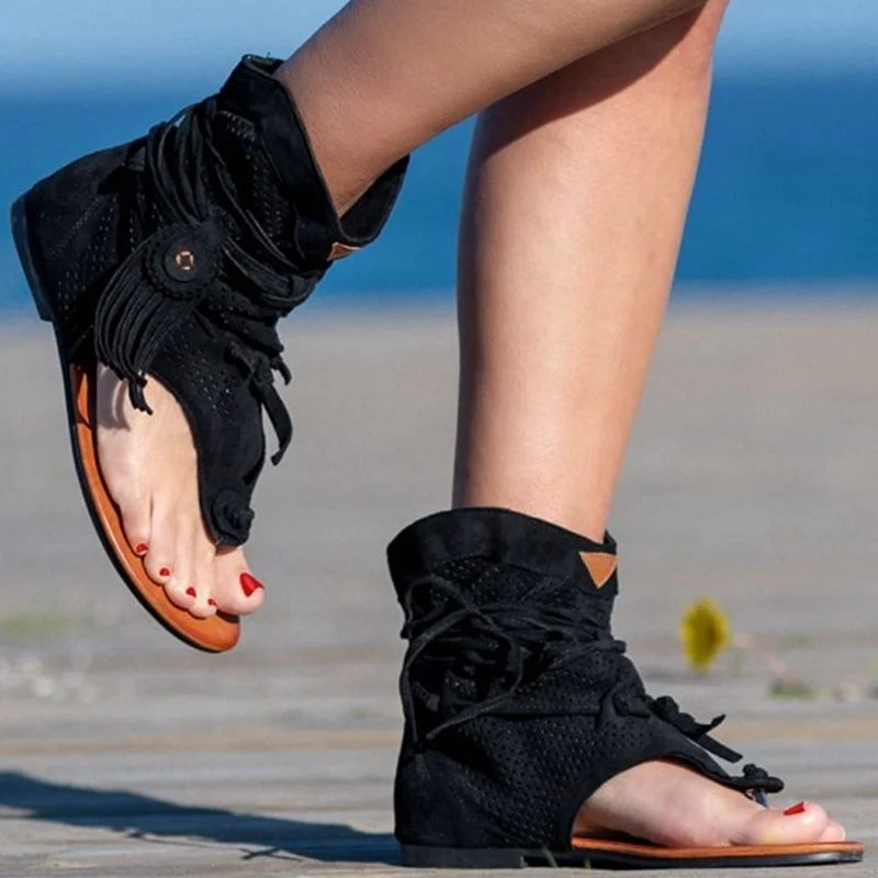 New Ladies Slippers Outdoor High-Top Fashion Trend Open Toe Breathable Flip-Flops Summer Ladies Sandals