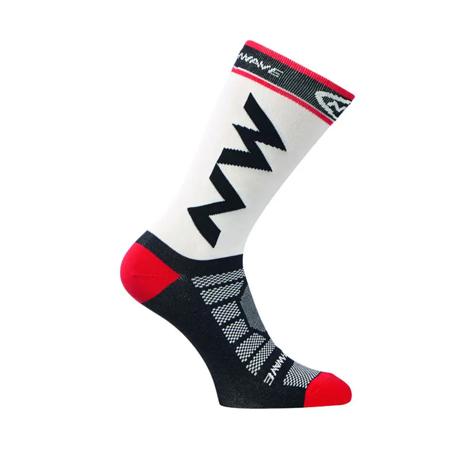 HIgh Quality designer bike socks with logo oem sport running breathable nylon coolmax men cycling Logo socks custom