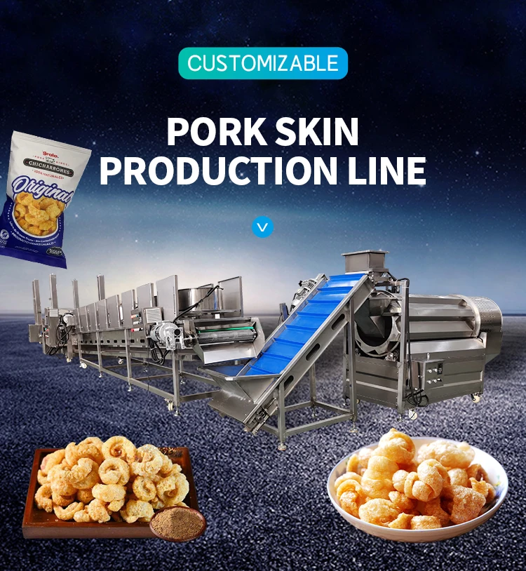 Ce Certified Gas Continuous Potato Chips Frying Machine Onion Fish Pig Skin Frying Line Price