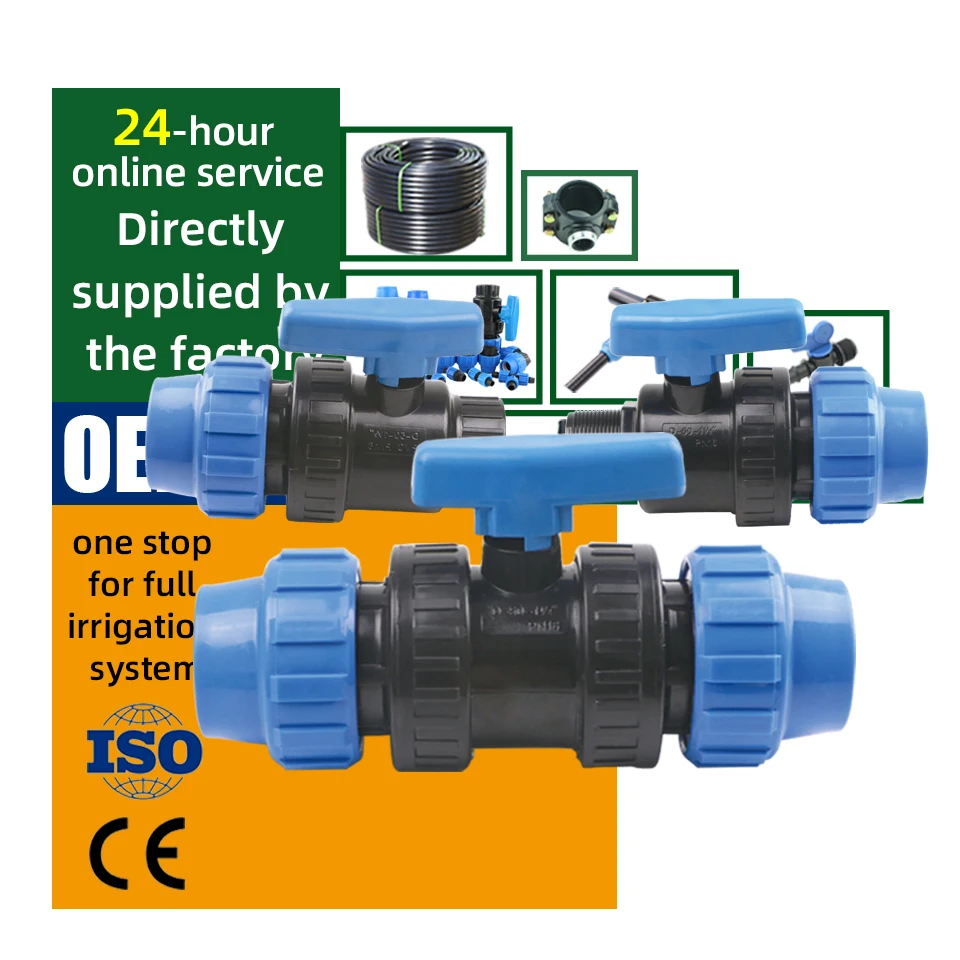compression straight hose fitting pp pe compression female male valves