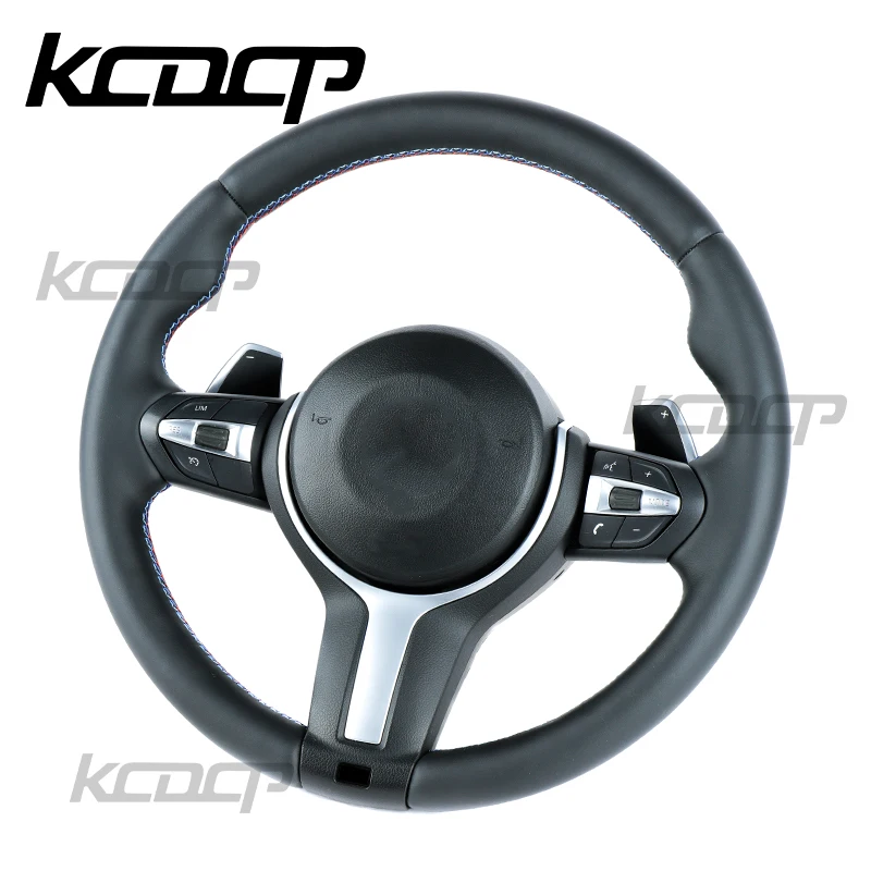Для BMW F30 F31 F32 F34 F10 F18 F07 F20 F22 F23 F15 F16 F25 F26 M1 м2 м3 M4 M5 M6 x1 x2 x3 x4 x5 x6 кожаный полный руль