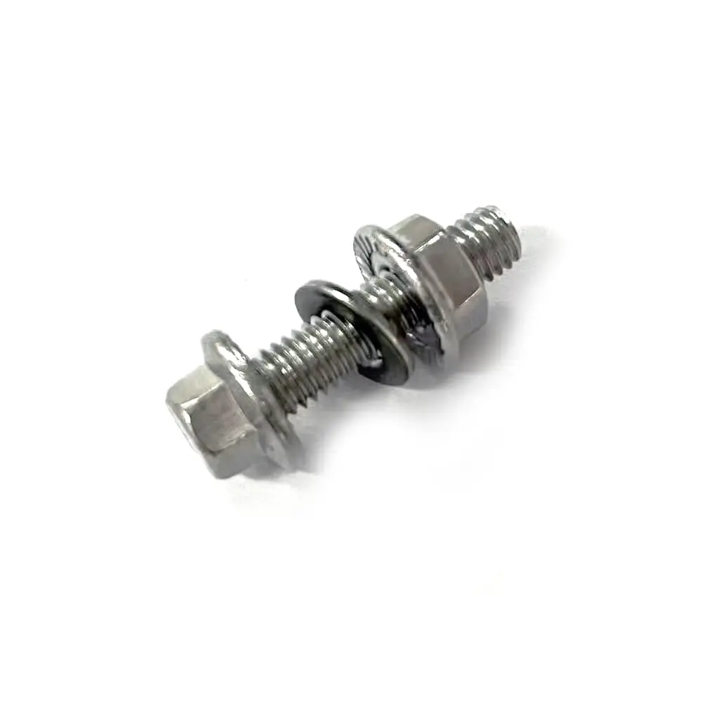 M6 Flange Bolt and Nuts,Washer for Securing Exhaust Components (M6x20mm)