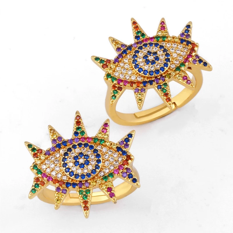
Sevena Jewelry SAR7270 Brass Gold Plated Jewelry Fashion Ring Adjustable Rings 