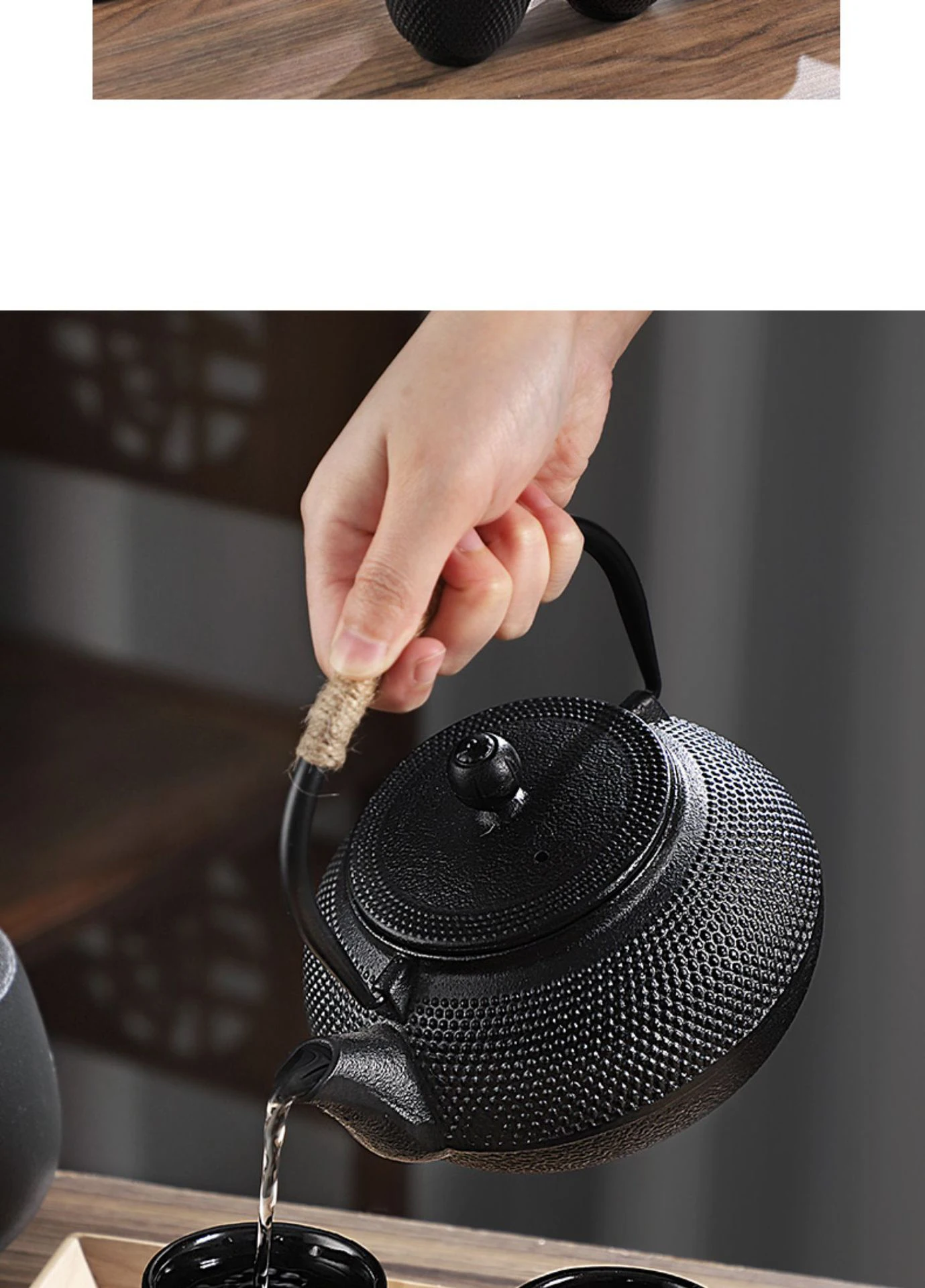 Japanese Teapot Durable Cast Iron Water Kettle Boiling Tea And Coffee Cast Iron Tea Kettle Camping With Stainless Steel Infuser